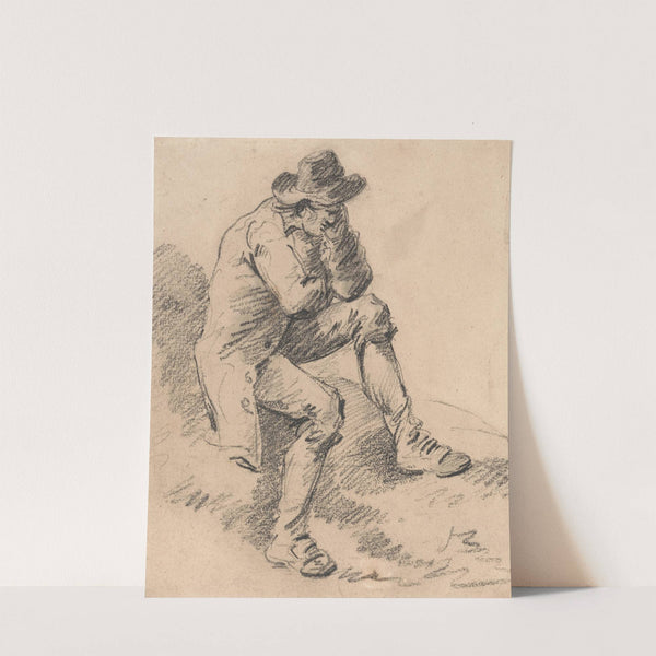 Man Seated on a Bank by George Morland