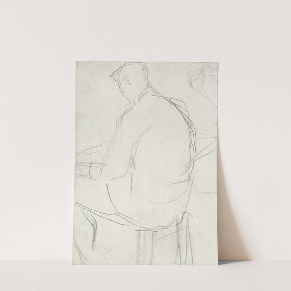 Man Seated on a Stool (ca. 1880–81) by Georges Seurat