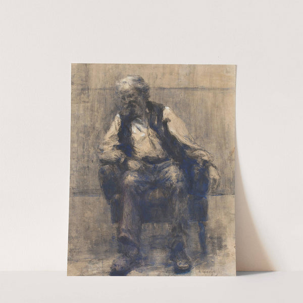 Man sitting on a chair (1881) by Aleksander Gierymski