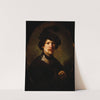 Man Wearing a Plumed Beret and Gorget (mid-1630s) by Follower of Rembrandt van Rijn