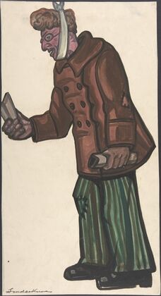 Man with a bandaged jaw
