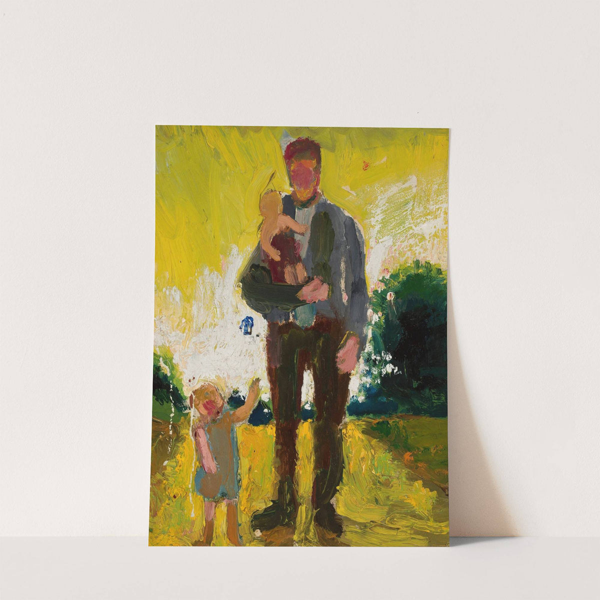 Man with children by Zygmunt Waliszewski