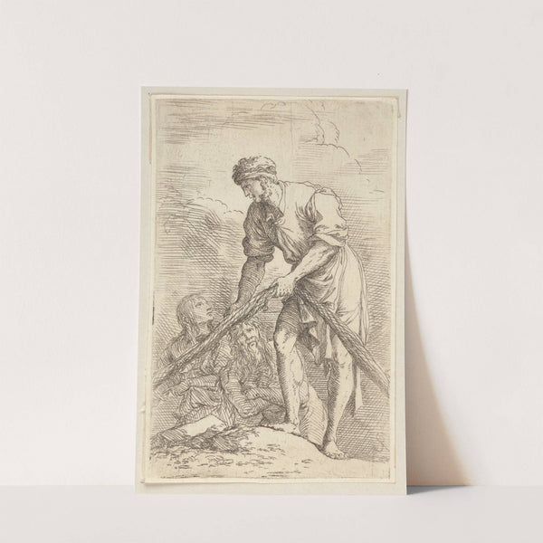 Man with Fishing Net and Two Other Figures by Salvator Rosa