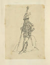 Man with sword and spear topped with a star