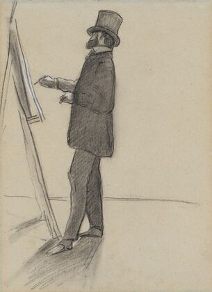Manet and his Easel (1868–70) — size preview