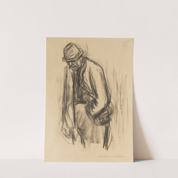Mann mit Hut (1919) by Käthe Kollwitz