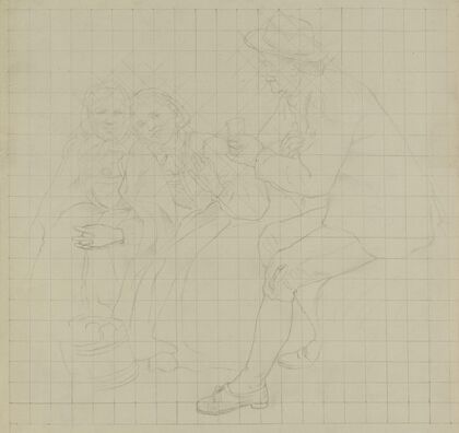 Mann og to kvinner i samtale (1869)