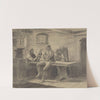 Mann som leser for kone og mann by Adolph Tidemand