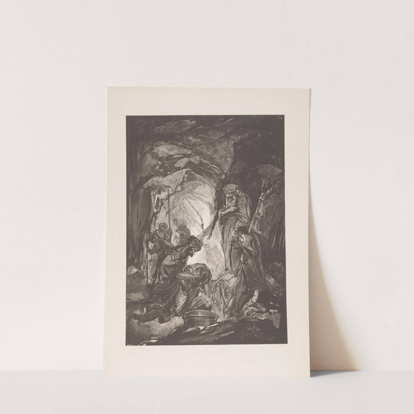 Mannen en vrouwen in een grot by Johannes Josephus Aarts