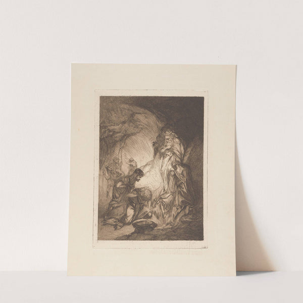 Mannen en vrouwen in een grot. by Johannes Josephus Aarts