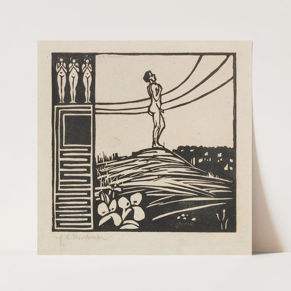 Männliche Figur auf einem Berg (Die Sehnsucht) (1905) by Ernst Ludwig Kirchner