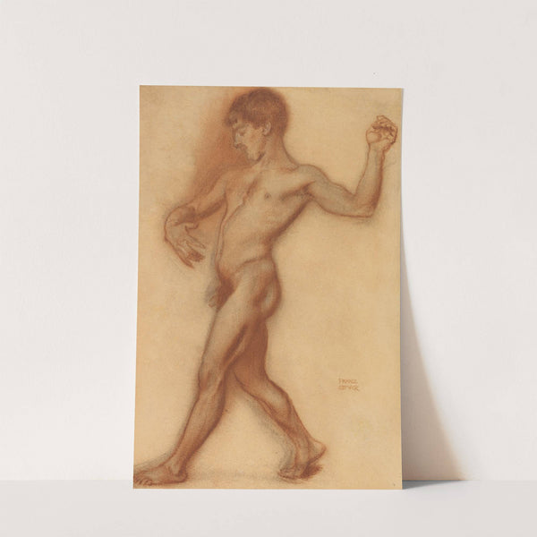 Männlicher Akt (Studie zu ‘Der Tanz’) (1894) by Franz von Stuck