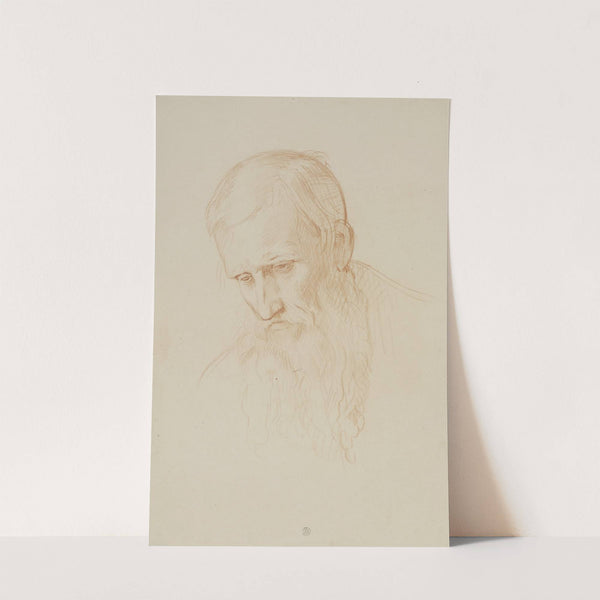 Männlicher Studienkopf, dreiviertel Profil nach links by Bernhard von Neher the younger