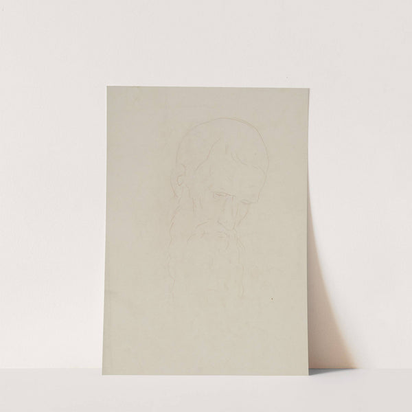 Männlicher Studienkopf im Umriss by Bernhard von Neher the younger