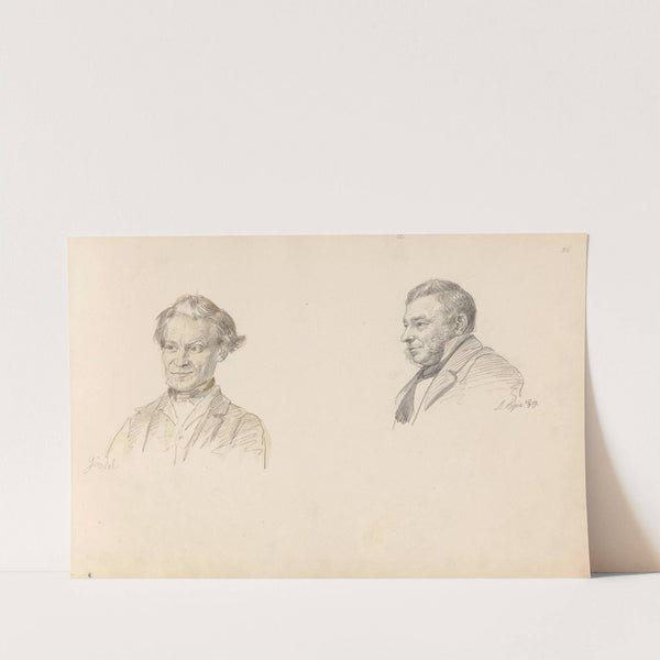 Mannsportrett, Gausdal; Lorentz Eger (1859) by Adolph Tidemand