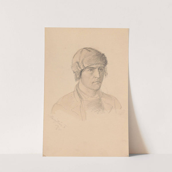 Mannsportrett, Maristuen (1855) by Adolph Tidemand