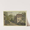 Manor house, a carriage in front by Friedrich Mosbrugger