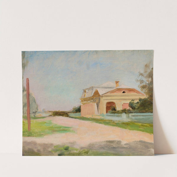 Manor house façade in Talashkino by Jan Ciągliński