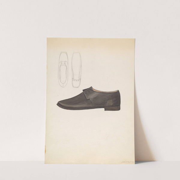 Man&#8217;s Shoe (c. 1936) by Jessie M. Benge