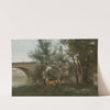 Mantes, Les Bords De La Seine Au Pied Du Pont by Jean-Baptiste-Camille Corot