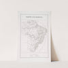 Map of Brazil (1834 - 1839) by Jean Baptiste Debret