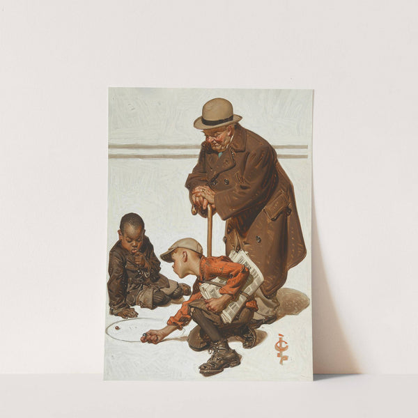 Marbles Game by Joseph Christian Leyendecker