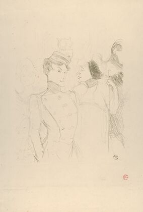 Marcelle Lender and Eva Lavalliére in a Revue at the Variétés (1895)