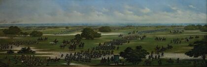 Marcha del Ejército Argentino a tomar posiciones para el ataque a Curupaytí el 1866 (1902)