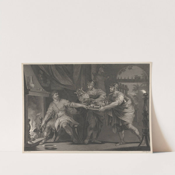 Marcus Curius Dentatus rejecting the Bribes of the Samnites by John Hamilton Mortimer