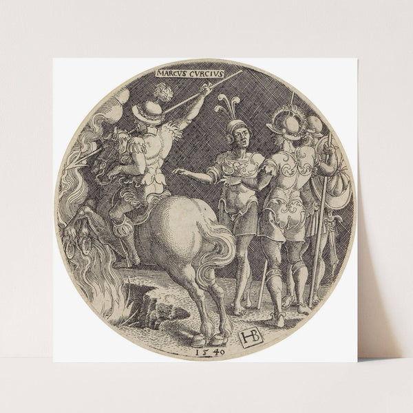 Marcus Curtius (1540) by Hans Brosamer