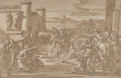 Marcus Curtius Leaping into the Chasm