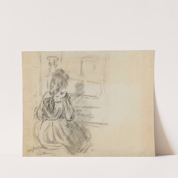 Margoton au piano by Armand Guillaumin