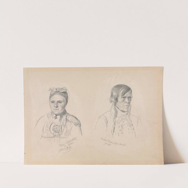 Mari Aslaksdatter and Anders How from Sigdal (1849) by Adolph Tidemand
