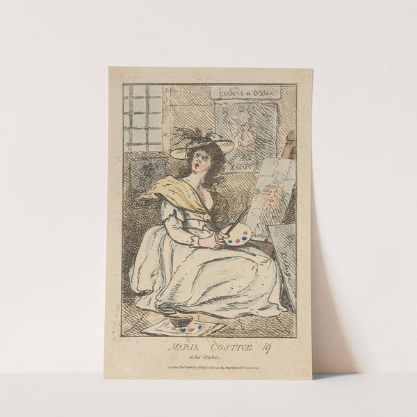 Maria Costine at her studies. (1786)