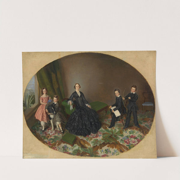 Maria Elizabeth O&#039;Mullane and her children by William Strutt