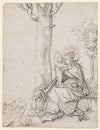 Maria mit Kind in der Landschaft