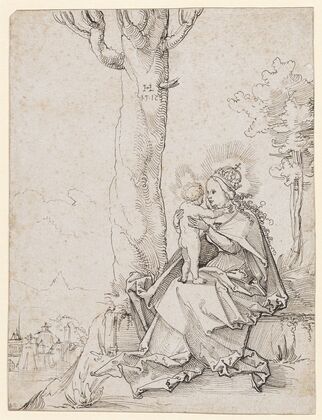 Maria mit Kind in der Landschaft