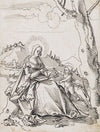 Maria mit Kind in der Landschaft