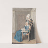 Marie Louise Petit At The Age Of 105, With Her Young Nurse (1765) by Louis Carrogis Carmontelle