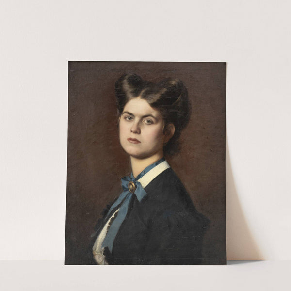 Marie Müller, die Schwester des Künstlers by Leopold Carl Müller