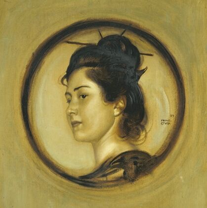 Marie Stuck in japanischem KostÃ¼m (The Artist’s Daughter Marie Ã  la japonnaise)