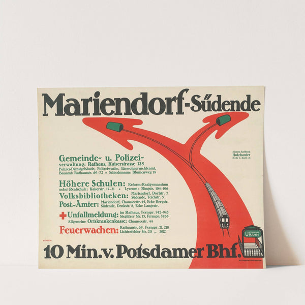 Mariendorf-Südende (1914) by Julius Klinger