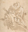 Marine Deity with Attendant Female Figure