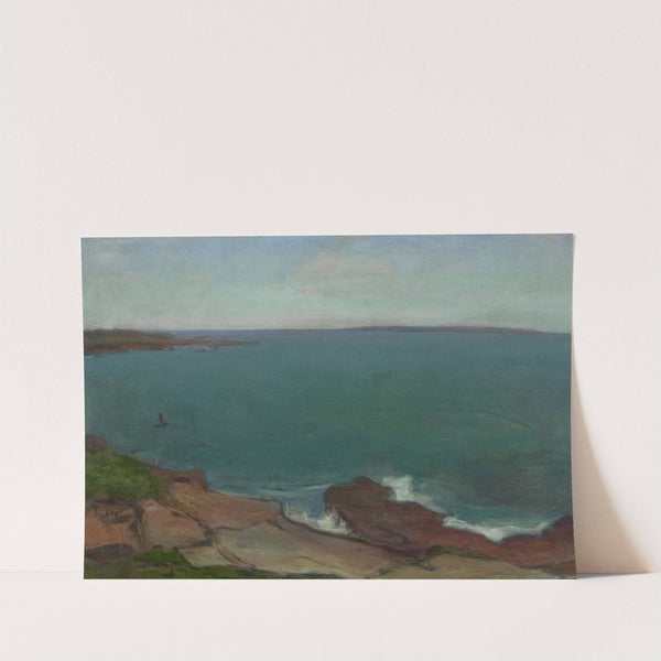 Marine landscape with a small boat (circa 1898) by Władysław Ślewiński