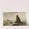 Marine landscape with sail boats (1868) by Vilhelm Melbye