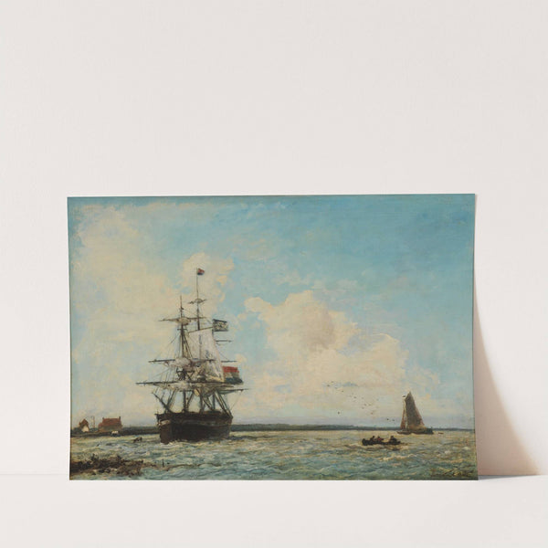 Marine. Le Grand Canal de Dordrecht by Johan Barthold Jongkind