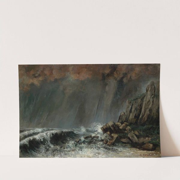 Marine; The Waterspout (1870) by Gustave Courbet