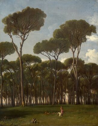 Maritime pines at the villa Pamphilj (1837)