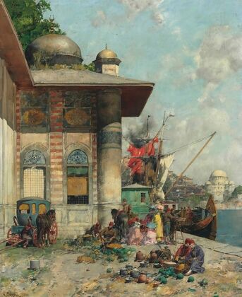 Market Day, A Capriccio Of The Old City Shores, Constantinople