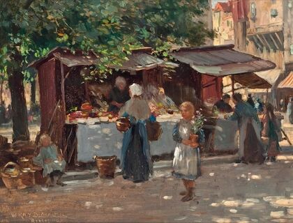 Market day, Bruges